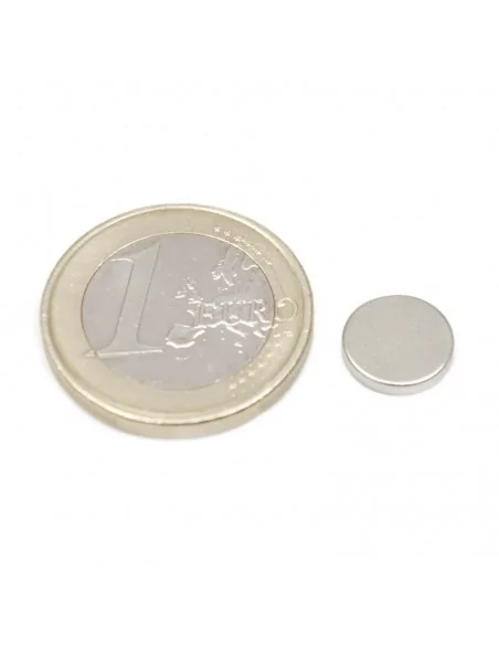 Disco de neodímio ⌀9.5 × 1.5 mm N35