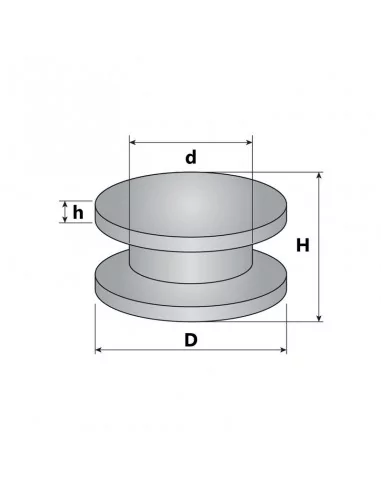 Disco de neodímio ⌀9.5 × 6.5 mm N52 Ni+Cu+Ni (inserção 7.9×2.4mm)