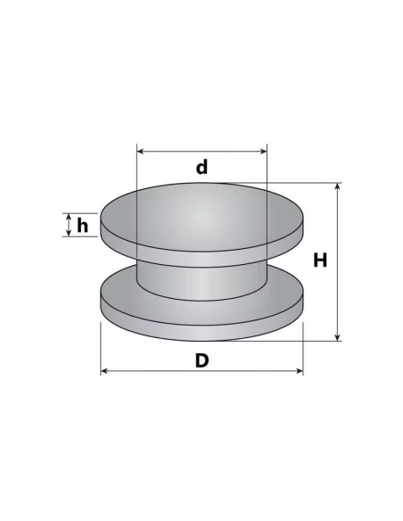Disco de neodímio ⌀9.5 × 6.5 mm N52 Ni+Cu+Ni (inserção 7.9×2.4mm)