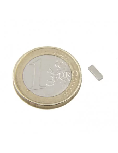 Bloco de neodímio 2×1×6 mm N35