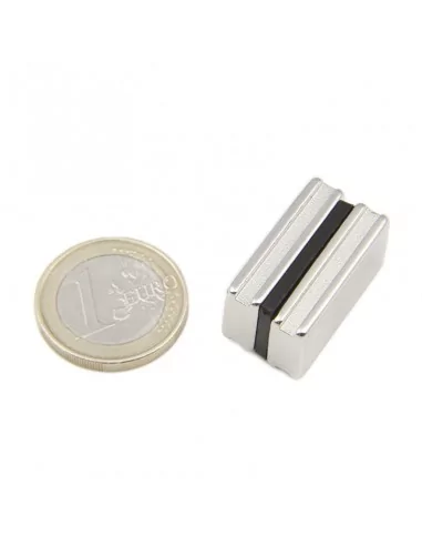 Bloco de neodímio 12.7×25.4×6 mm N52 (IN)