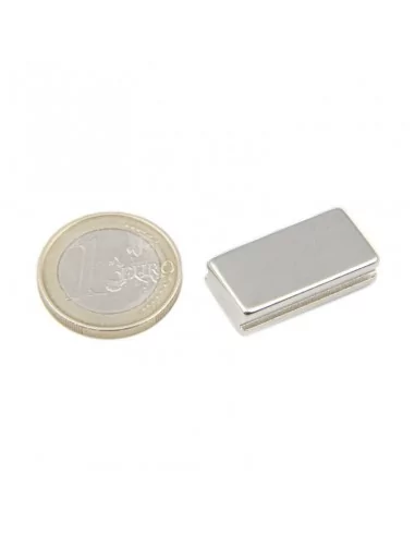 Bloco de neodímio 12.7×25.4×6 mm N52 (IN)