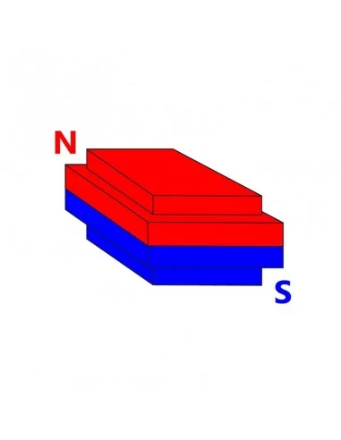 Bloco de neodímio 12.7×25.4×6 mm N52 (OUT)
