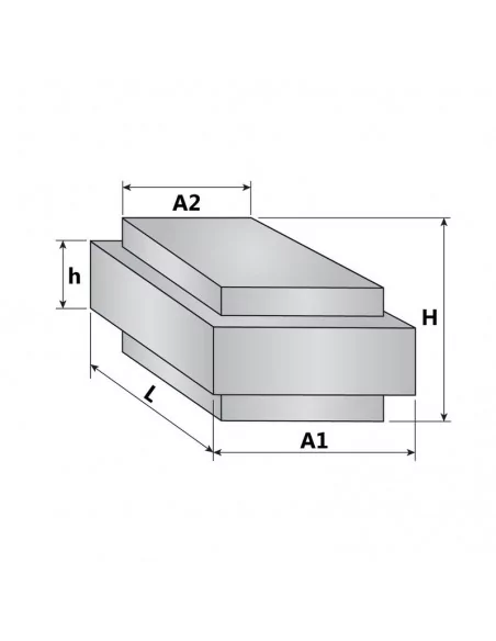 Bloco de neodímio 12.7×25.4×6 mm N52 (OUT)