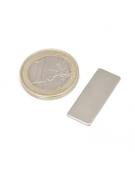 Bloque de neodimio 25 × 10 × 1 mm N35 Bloque de neodimio 25 × 10 × 1 mm N35