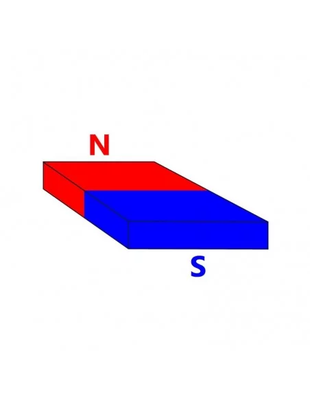 Bloco de neodímio 26 × 15.5 × 5.5 mm N35