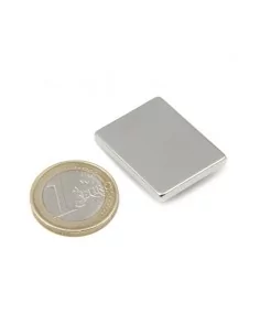 Bloco de neodímio 30 × 22 × 3 mm N35