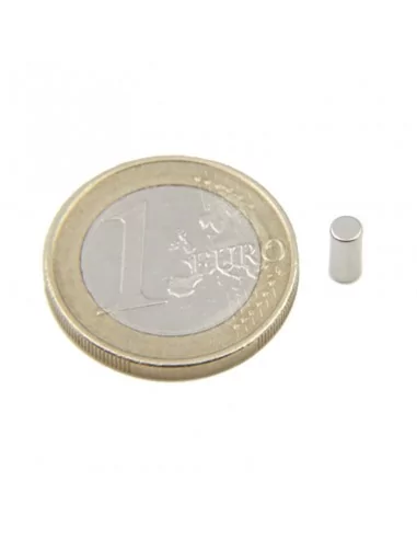 Barra cilíndrica de neodimio ⌀3 × 7 mm N35