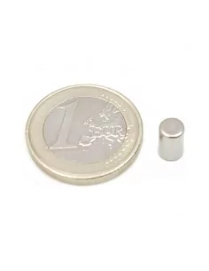 Barra cilíndrica de neodimio Ø5 × 8 mm N35