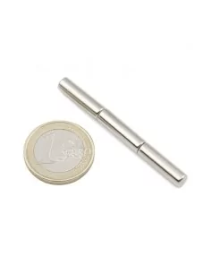 Barra cilíndrica de neodimio Ø5 × 18 mm N35 2