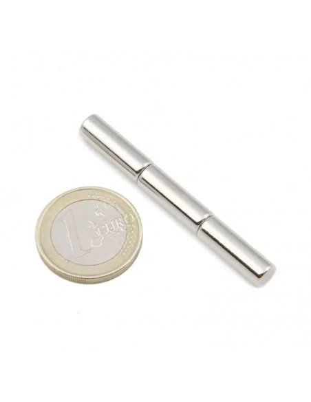 Barra cilíndrica de neodimio Ø6 × 18 mm N35