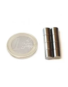 Barra cilíndrica de neodimio Ø6.5 × 6.5 mm N52 2