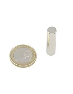 Barra cilíndrica de neodimio Ø8 × 3 mm N35