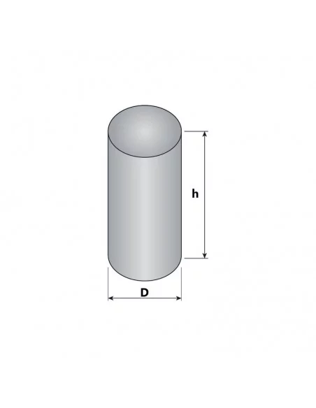 Barra cilíndrica de neodimio ⌀8 × 30 mm N35 Barra cilíndrica de neodimio ⌀8 × 30 mm N35