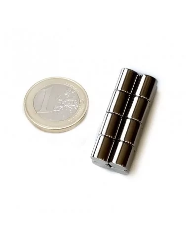 Barra cilíndrica de neodimio ⌀8 × 10 mm N35 Barra cilíndrica de neodimio ⌀8 × 10 mm N35