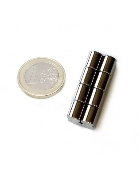 Barra cilíndrica de neodimio ⌀8 × 10 mm N35 Barra cilíndrica de neodimio ⌀8 × 10 mm N35