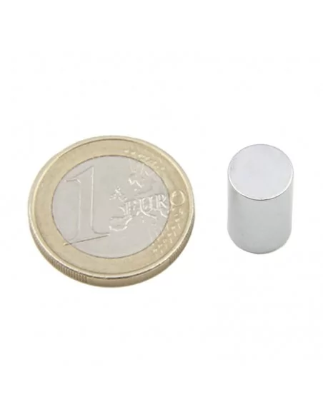 Barra cilíndrica de neodimio ⌀9 × 15 mm N45 baño Zn Barra cilíndrica de neodimio ⌀9 × 15 mm N45 baño Zn