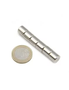 Barra cilíndrica de neodimio Ø9.5 × 9.5 mm N35 2