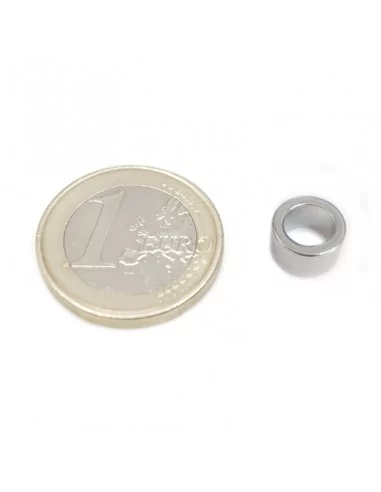 Aro de neodimio ⌀9 × 5 mm N35 (con agujero ⌀6)