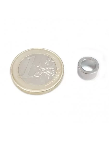 Aro de neodimio ⌀9 × 5 mm N35 (con agujero ⌀6)