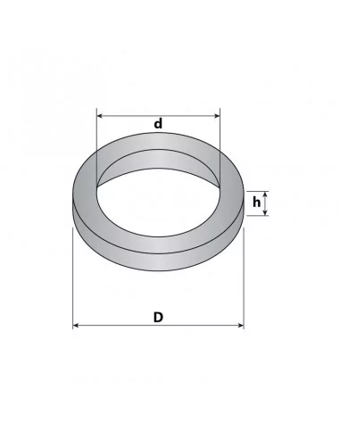 Anneau en néodyme ⌀17 × 1 mm N35 (avec trou ⌀5) Anneau en néodyme ⌀17 × 1 mm N35 (avec trou ⌀5)