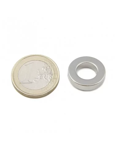 Aro de neodimio ⌀18 × 4 mm N35 (con agujero ⌀10)