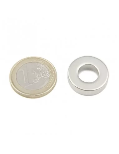 Anneau en néodyme ⌀20 × 5 mm N35UH (avec trou ⌀10)