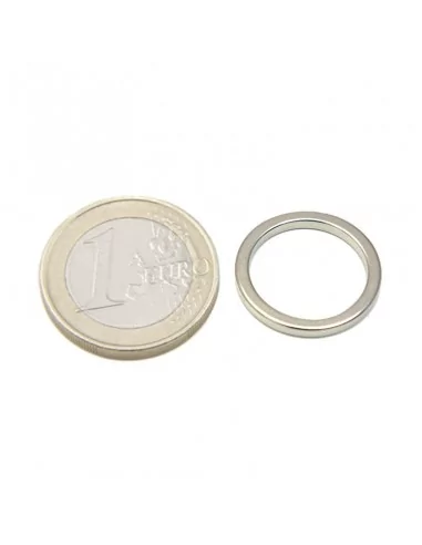 Aro de neodimio ⌀20 × 2 mm N35 (con agujero ⌀16)