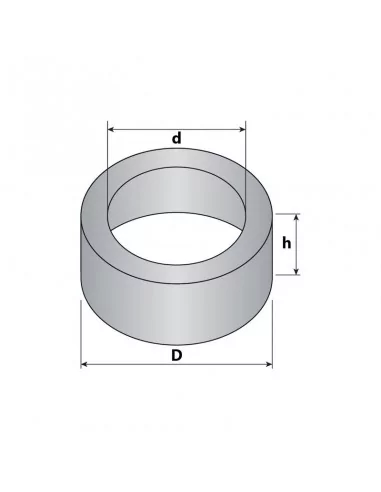 Aro de neodimio ⌀25 × 8 (⌀12) mm N35