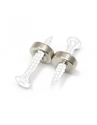 Aro avellanado de neodimio ⌀12 × 6 mm (con agujero ⌀4) cara Sur Aro avellanado de neodimio ⌀12 × 6 mm (con agujero ⌀4) cara Sur