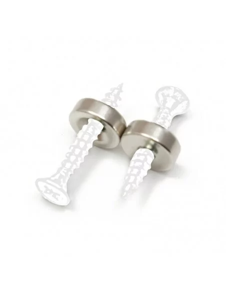 Aro avellanado de neodimio ⌀12 × 6 mm (con agujero ⌀4) cara Sur Aro avellanado de neodimio ⌀12 × 6 mm (con agujero ⌀4) cara Sur