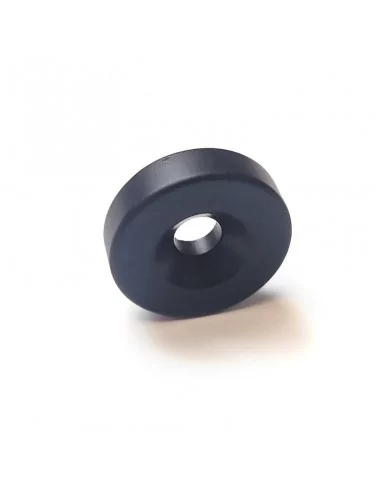 Aro avellanado de neodimio ⌀15 × 4 mm N35 cara Sur (con agujero ⌀4) epoxy negro Aro avellanado de neodimio ⌀15 × 4 mm N35 cara Sur (con agujero ⌀4) epoxy negro