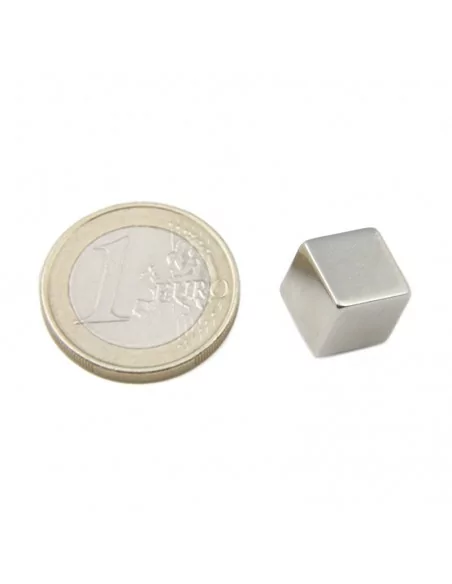 Cube en néodyme 10 × 10 × 10 mm N45 Cube en néodyme 10 × 10 × 10 mm N45
