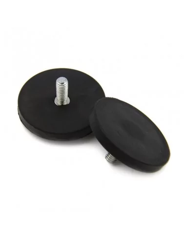 Íman revestido de borracha de neodímio ⌀43 × 6 mm N35 Íman revestido de borracha de neodímio ⌀43 × 6 mm N35
