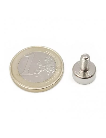 Base com parafuso de neodímio ⌀10 × 4.5 mm M4 N35