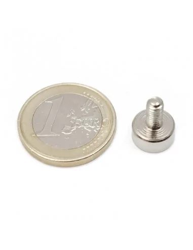Base com parafuso de neodímio ⌀10 × 4.5 mm M4 N35