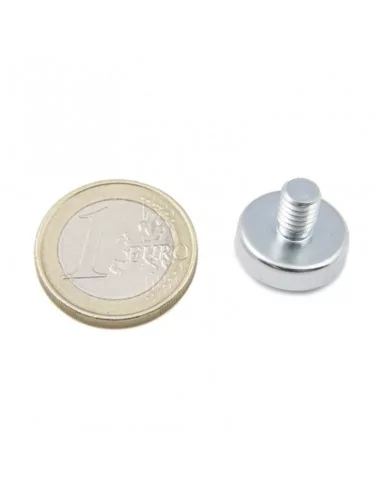 Base com parafuso de neodímio ⌀16 × 4.5 mm M6 N35