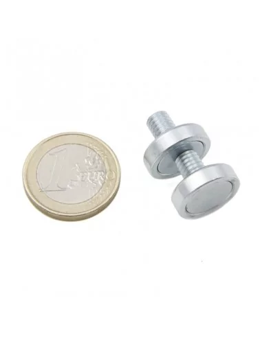 Base com parafuso de neodímio ⌀16 × 4.5 mm M6 N35