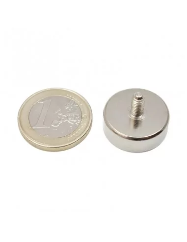 Base com parafuso de neodímio ⌀20 × 7 mm M4 N35