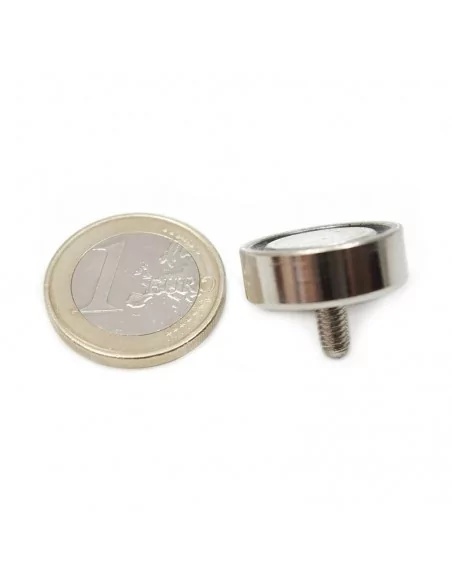 Base com parafuso de neodímio ⌀20 × 7 mm M4 N35