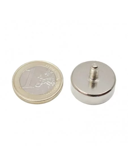 Base com parafuso de neodímio ⌀20 × 7 mm M4 N35