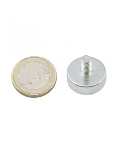 Base com parafuso de neodímio ⌀20 × 6 mm M6 N35