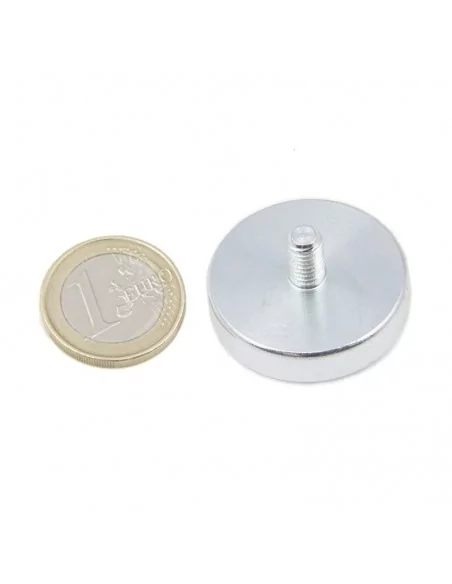 Base com parafuso de neodímio ⌀32 × 7 mm M6 N35