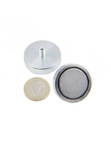 Base com parafuso de neodímio ⌀32 × 7 mm M6 N35