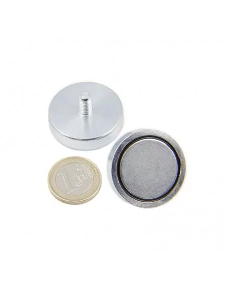 Base com parafuso de neodímio ⌀32 × 7 mm M6 N35