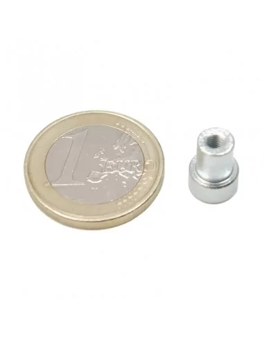 Base con tuerca de neodimio ⌀8 × 4.5 × 11.5 mm M3 N35 Base con tuerca de neodimio ⌀8 × 4.5 × 11.5 mm M3 N35