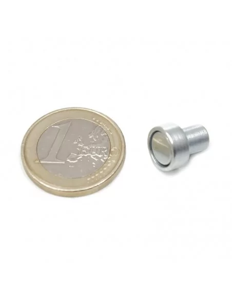 Base con tuerca de neodimio ⌀10 × 4.5 × 11.5 mm M3 N35 Base con tuerca de neodimio ⌀10 × 4.5 × 11.5 mm M3 N35