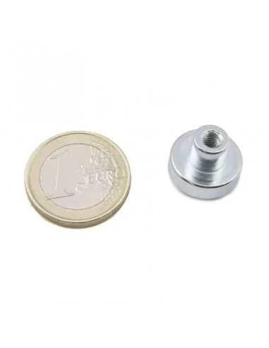 Base con tuerca de neodimio ⌀16 × 4.5 mm M4 N35