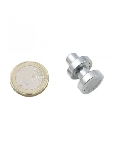 Base con tuerca de neodimio ⌀16 × 4.5 mm M4 N35