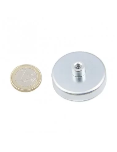Base con tuerca de neodimio ⌀40 × 8.5 mm M5 N35 Base con tuerca de neodimio ⌀40 × 8.5 mm M5 N35
